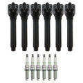 Set of 6 Ignition Coils & NGK G-Power Spark Plugs for 200 Avenger Cherokee V6