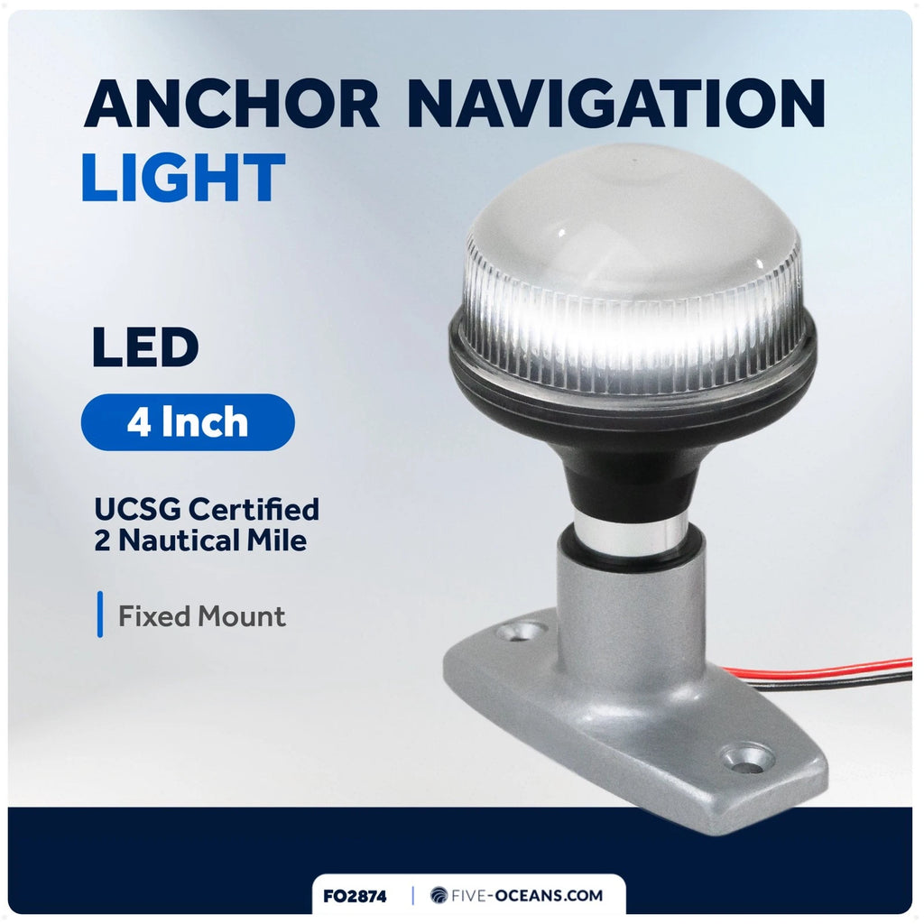 LED Stern Light for Boats (12V DC, USCG 2NM, 4 Inch)