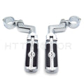 Gear Skull Foot Peg Mount for Harley (1.5" Engine Guard Crash Bar)