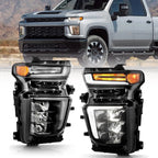 LED Headlights for Chevy Silverado 2500HD 3500HD (2020–2023)