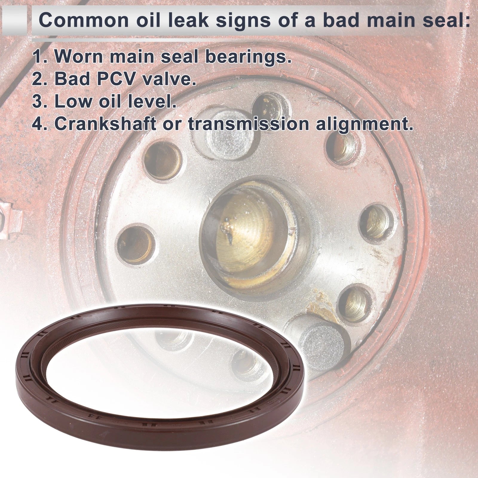 Rear Crankshaft Oil Seal for Mazda 323 (2001–2004) FS0111399 NBR Rubber