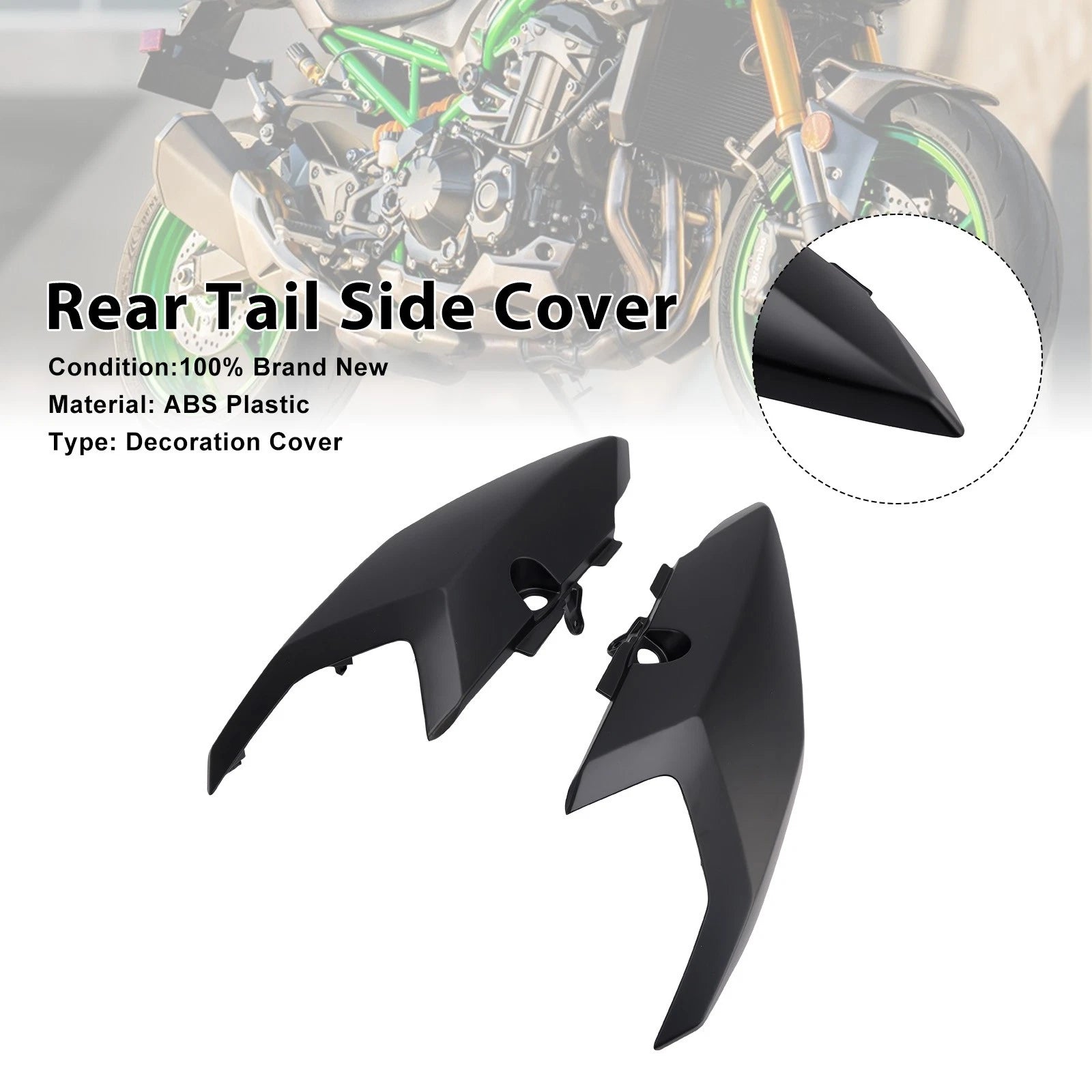 Rear Tail Side Cover Fairing for Yamaha Tenere 700 (2025–2026) Matte Black