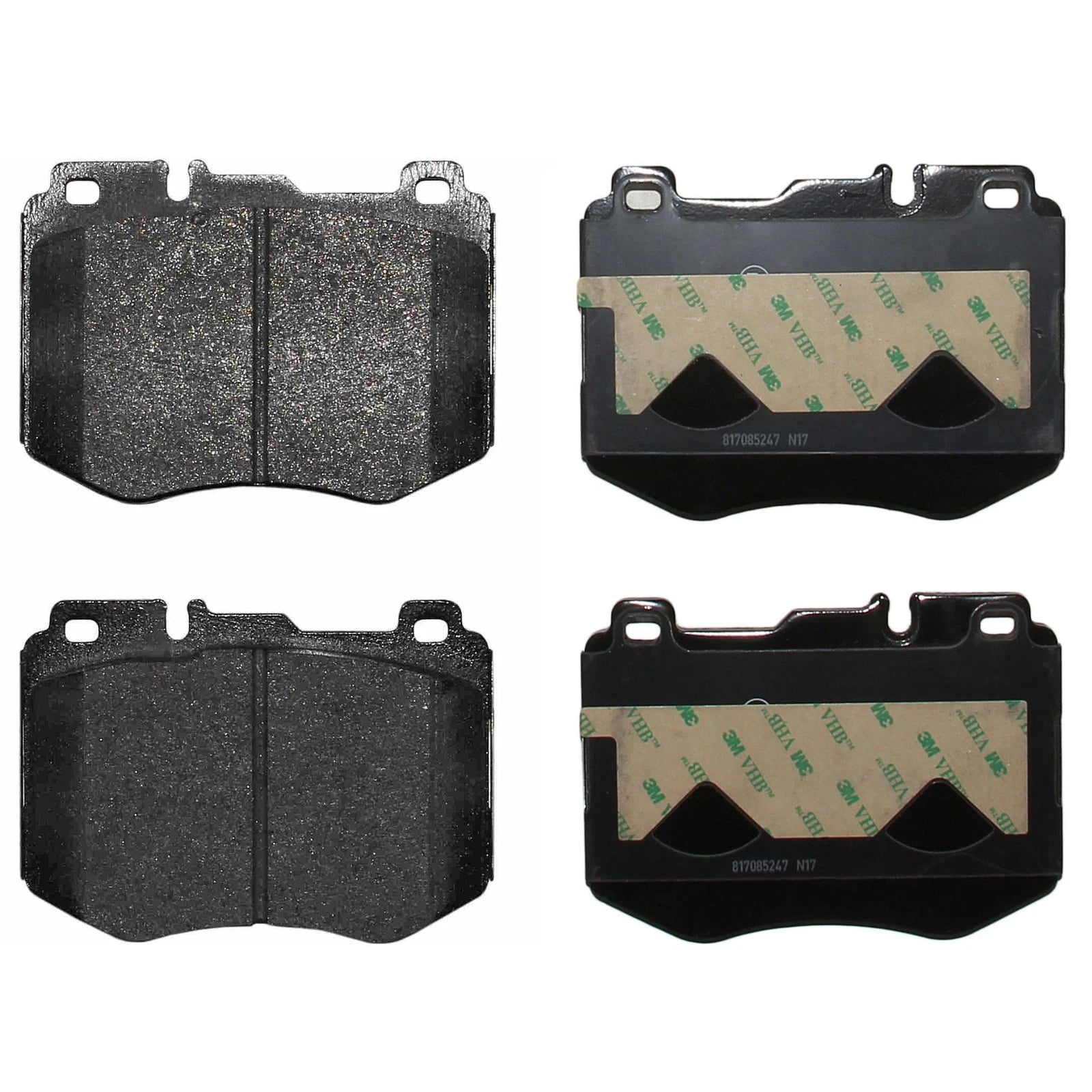Set of 4 Front Disc Brake Pads for Mercedes-Benz C300, C350e (2015–2020)
