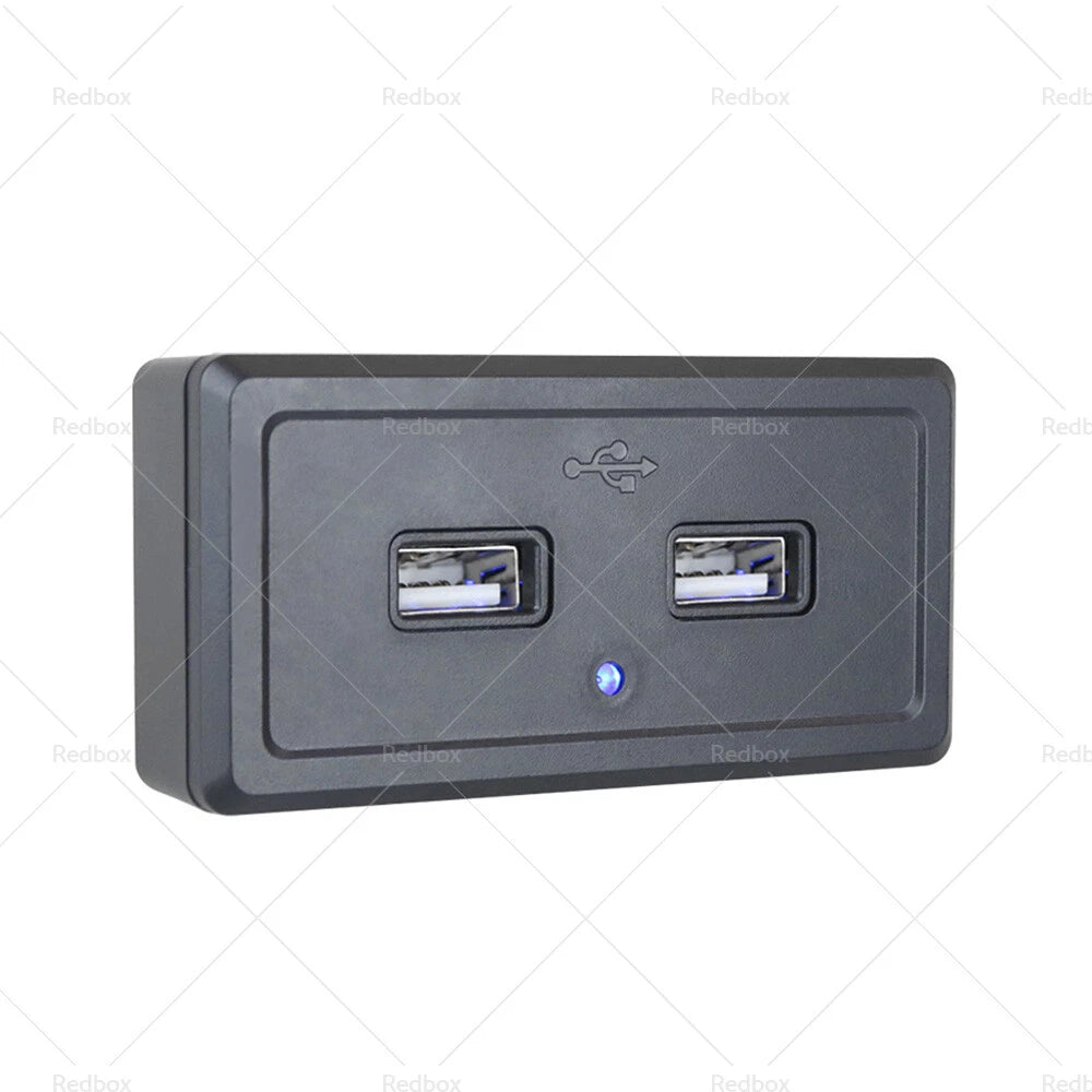 Dual USB Fast Charger Socket for Car RV Motorcycle (12V)