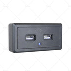 Dual USB Fast Charger Socket for Car RV Motorcycle (12V)