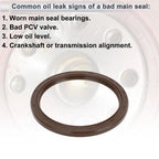 1 Pc Rear Crankshaft Oil Seal for Hyundai Sonata, Kia (No. 1052A118)