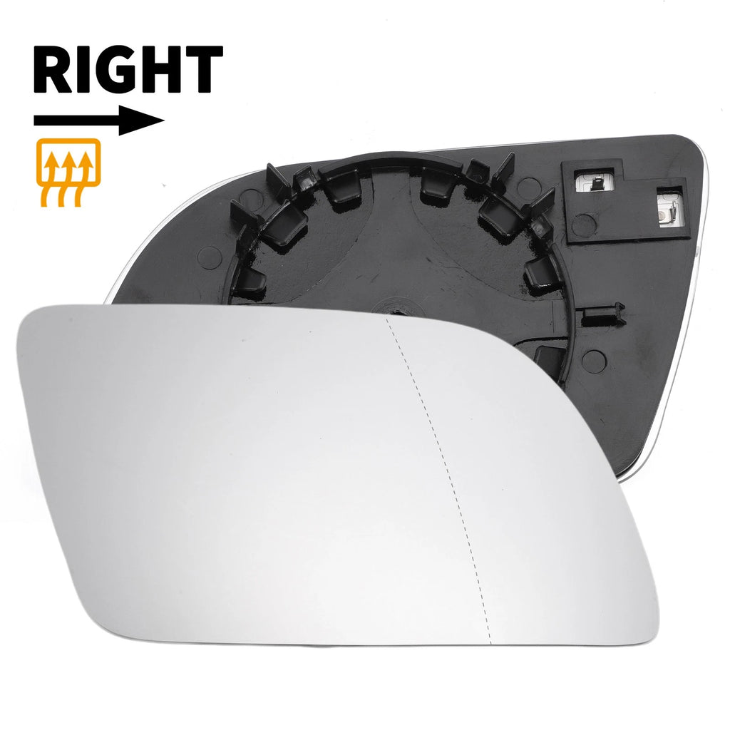 Heated Right Side Mirror Glass for Volkswagen Polo (2001–2005)