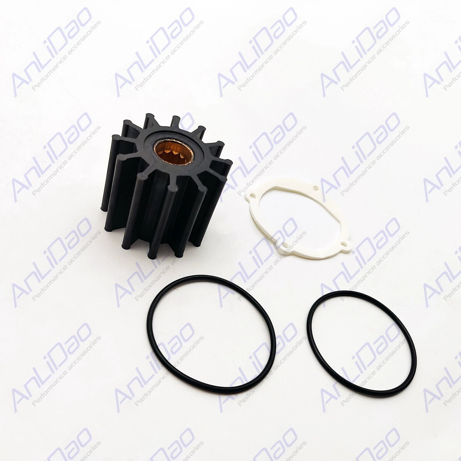 Water Pump Impeller Kit for Johnson F6 Series (F6B-9, 102480501, 09-812B-1)