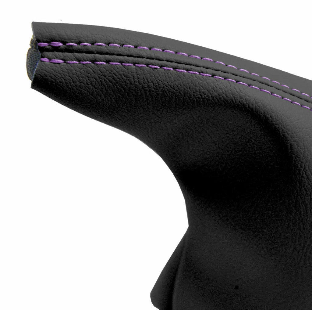 E Brake Boot Cover for BMW E30 (1984–1991) Black Purple Stitch