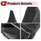 1 Pc Gear Shift Stick Gaiter for Toyota Corolla (2001–2013) Black Faux Leather
