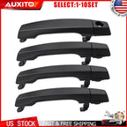 Set of 4 Black Door Handles for Nissan Titan/Armada (2004–2015) 4-40X