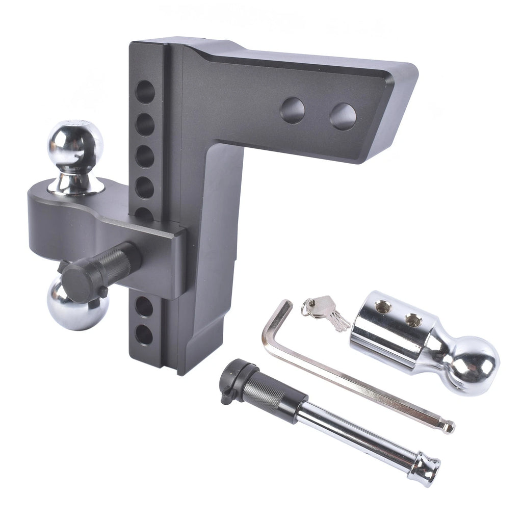 2" Drop Aluminum Trailer Tow Hitch for 2.5" Receiver (18500 lbs)