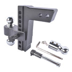 2" Drop Aluminum Trailer Tow Hitch for 2.5" Receiver (18500 lbs)