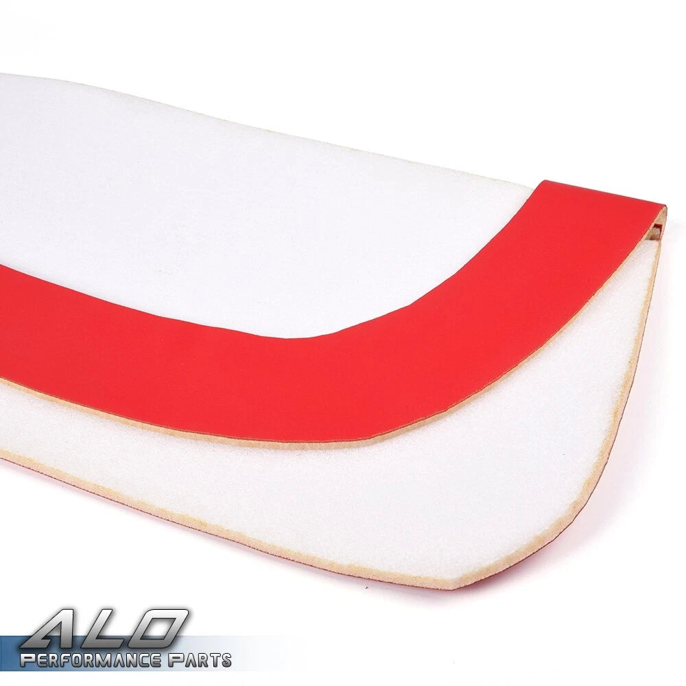 Red Door Panel Insert Cards for Ford Mustang (2005–2009) Synthetic Leather