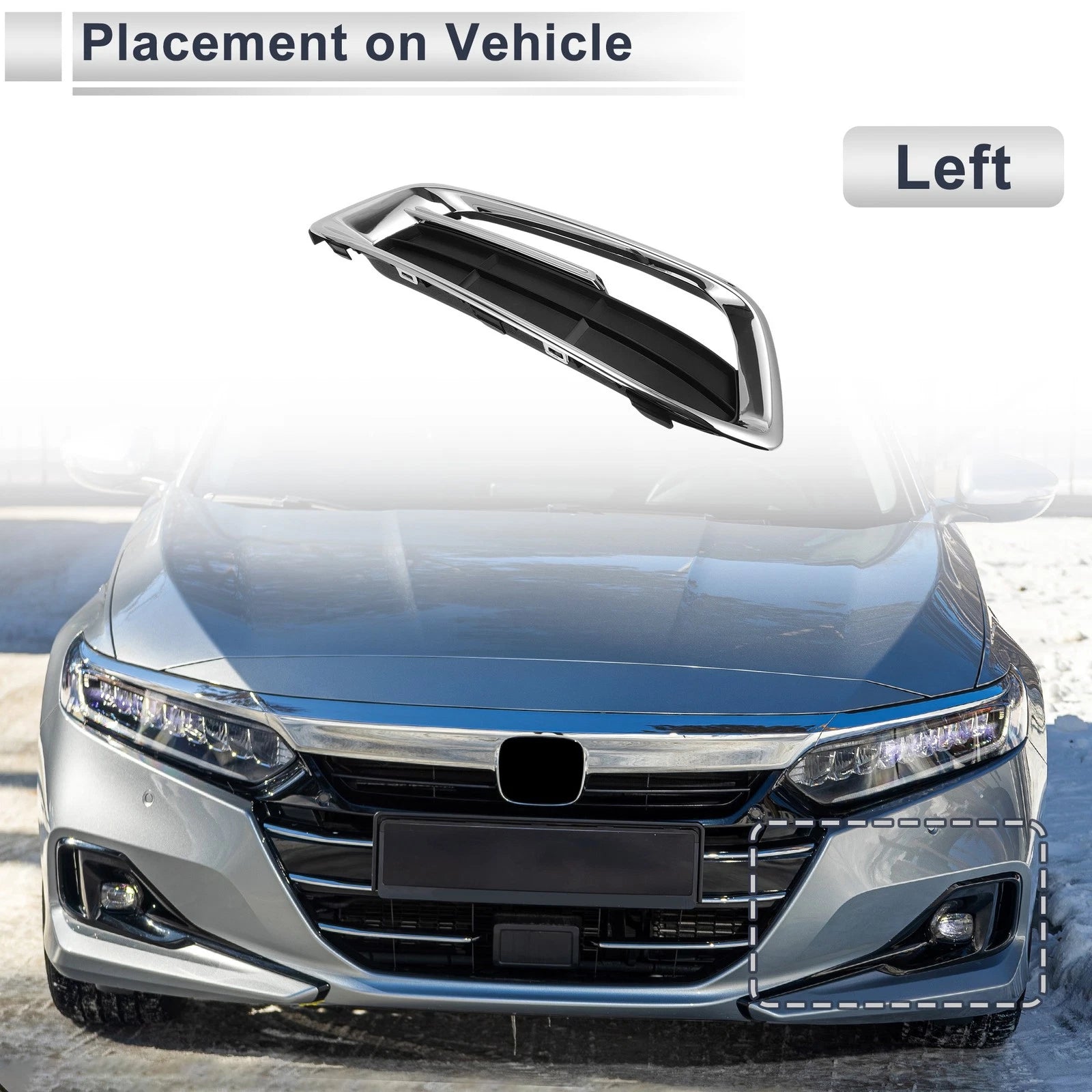 1 Pc Fog Light Grill for Ford Taurus (2015–2018) No.GR2B15A299DA