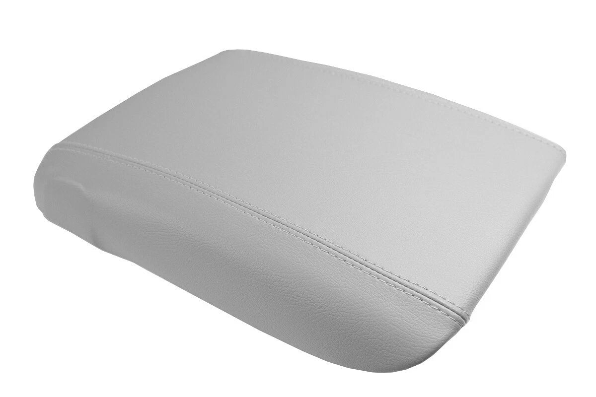 Leather Console Lid Armrest Cover for GMC Denali (2003–2008) Gray