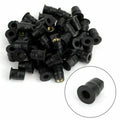 Set of 50 Rubber Well Nuts for M5 Windscreen & Fairing (10mm, 3/8)