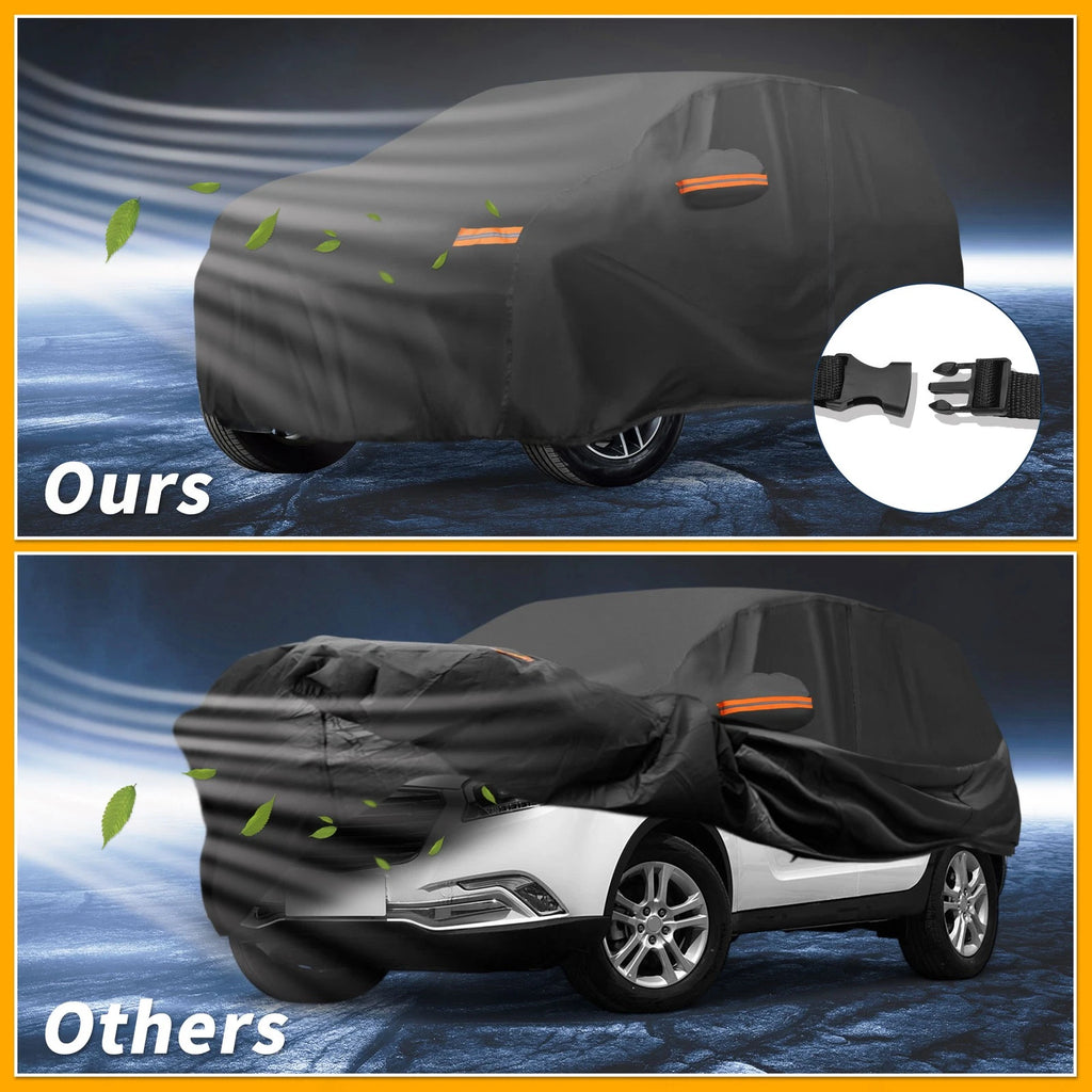Waterproof Car Cover for Hyundai Santa Fe (190T-PU, Black)