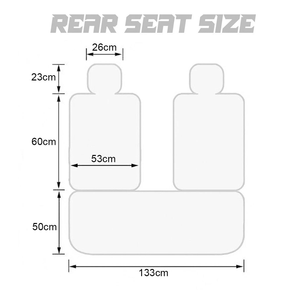 Luxury PU Leatherette Car Seat Covers Universal Fit