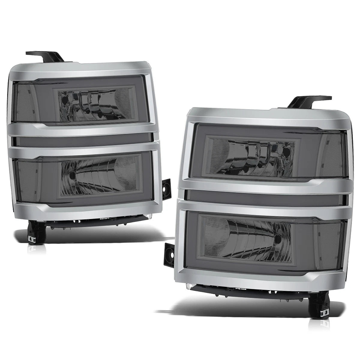 Square LED DRL Sequential Turn Headlights for Silverado 1500 (2014–2015)