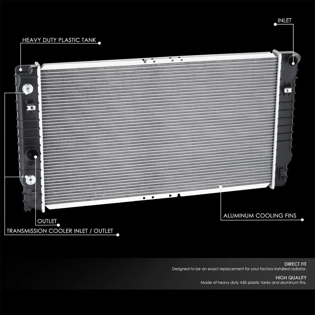 Aluminum Core Cooling Radiator for Oldsmobile Aurora (1997–1999) DPI 2476