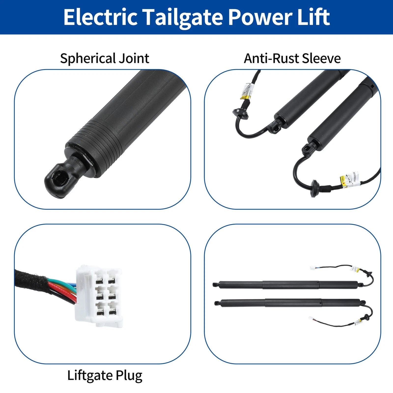 LH RH Tailgate Power Lift Support for Toyota Highlander (2021–2023) No.68910-0E070