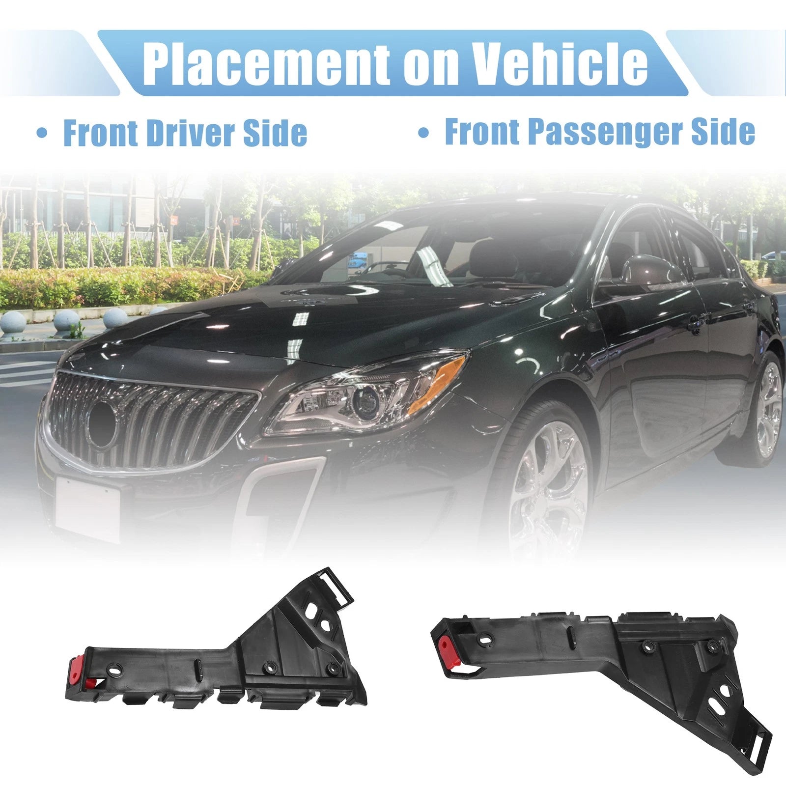 1 Pair Front Bumper Bracket for Buick Regal (No. 13238441/13238442)