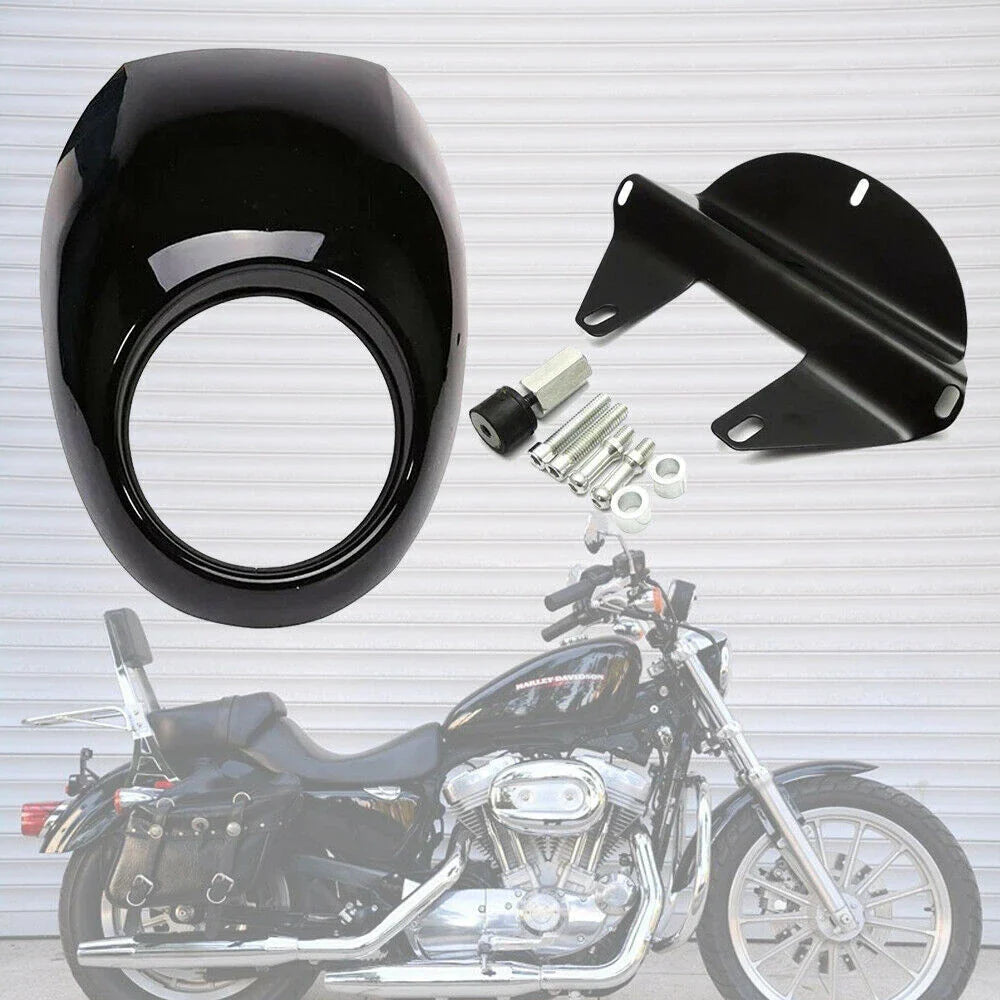 Motorcycle Headlight Fairing Cover ABS Visor Cowl for Harley AU