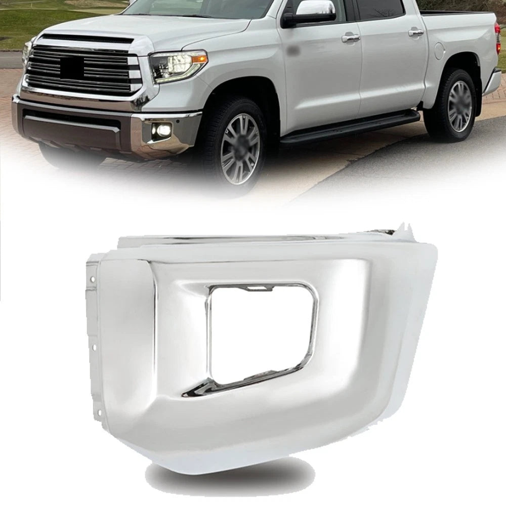 Bumper End Cap for Toyota Tundra (2014â2021) Chrome Front Driver Side