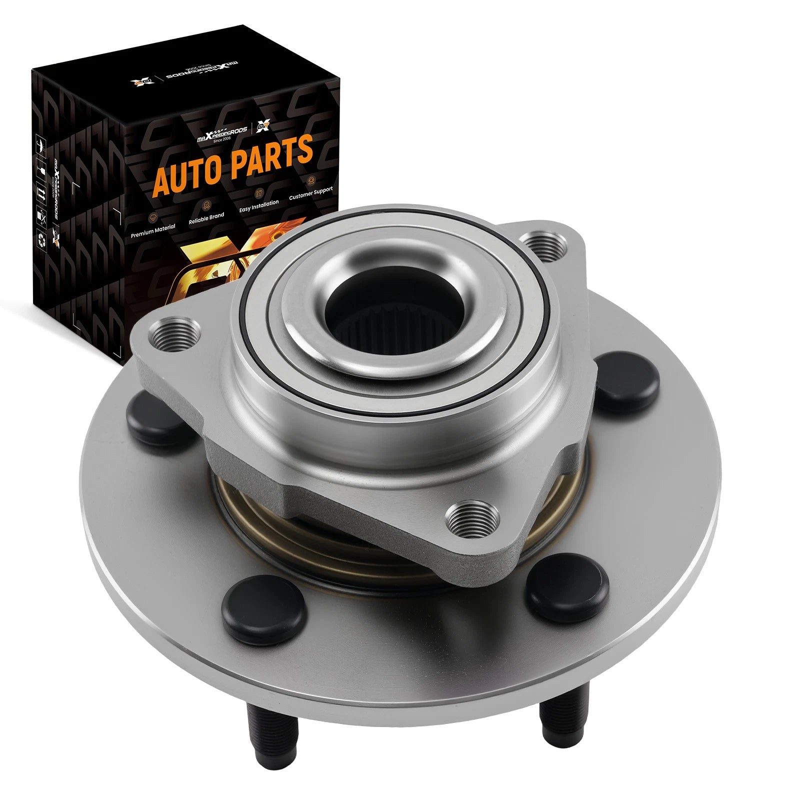 Set of 2 Front Wheel Bearing Hubs for Dodge Ram 1500 (2002–2008)