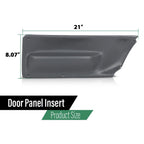 Set of 2 Door Panel Inserts for Volkswagen New Beetle Convertible (2003–2010)
