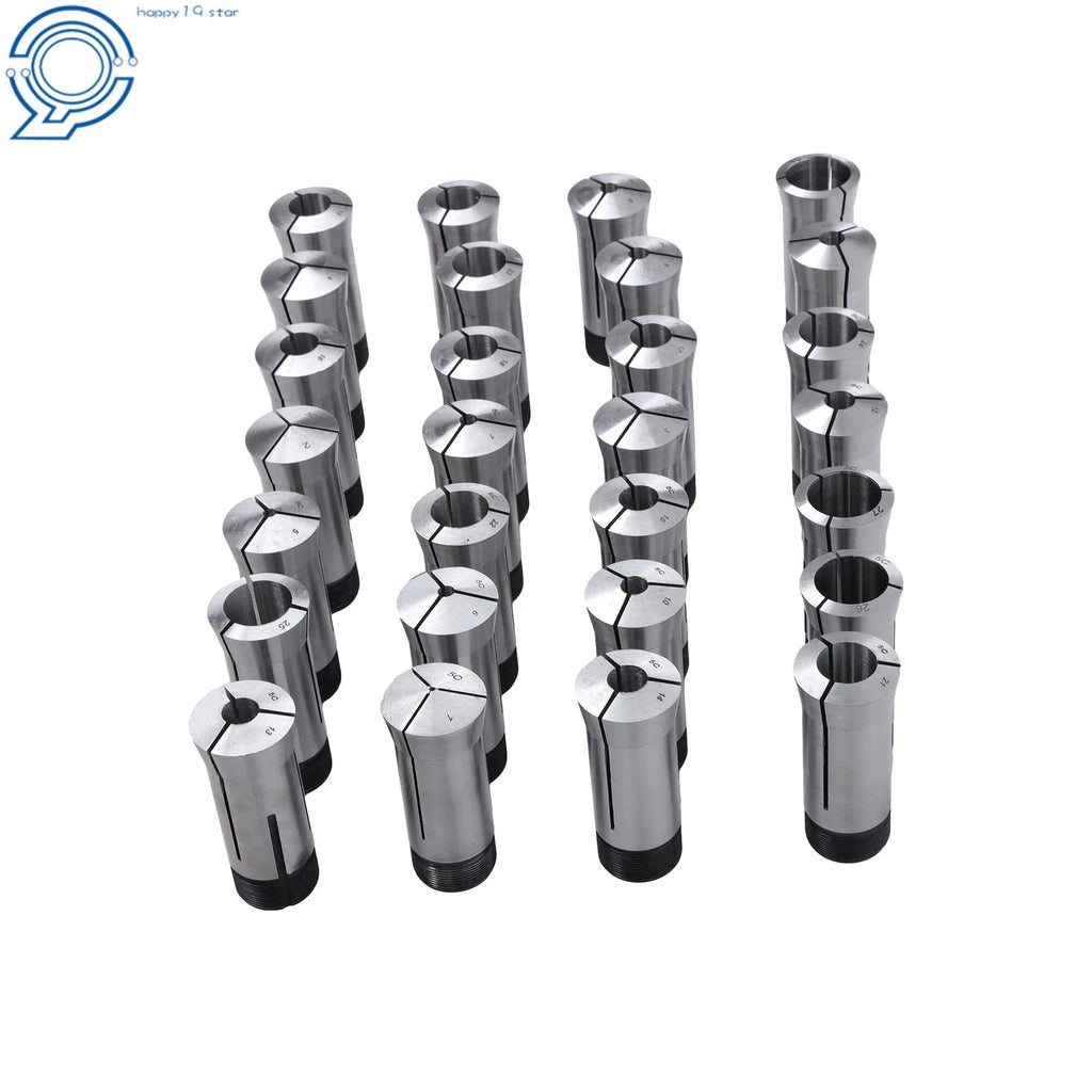 28 Pack 5C Precision Collet Set for Full Metric Range (1-28mm)