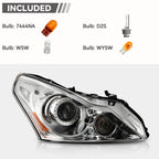 HID Headlight Pair for Infiniti G37 (2010–2013) & Q40 (2015) w/o Bulb, AFS