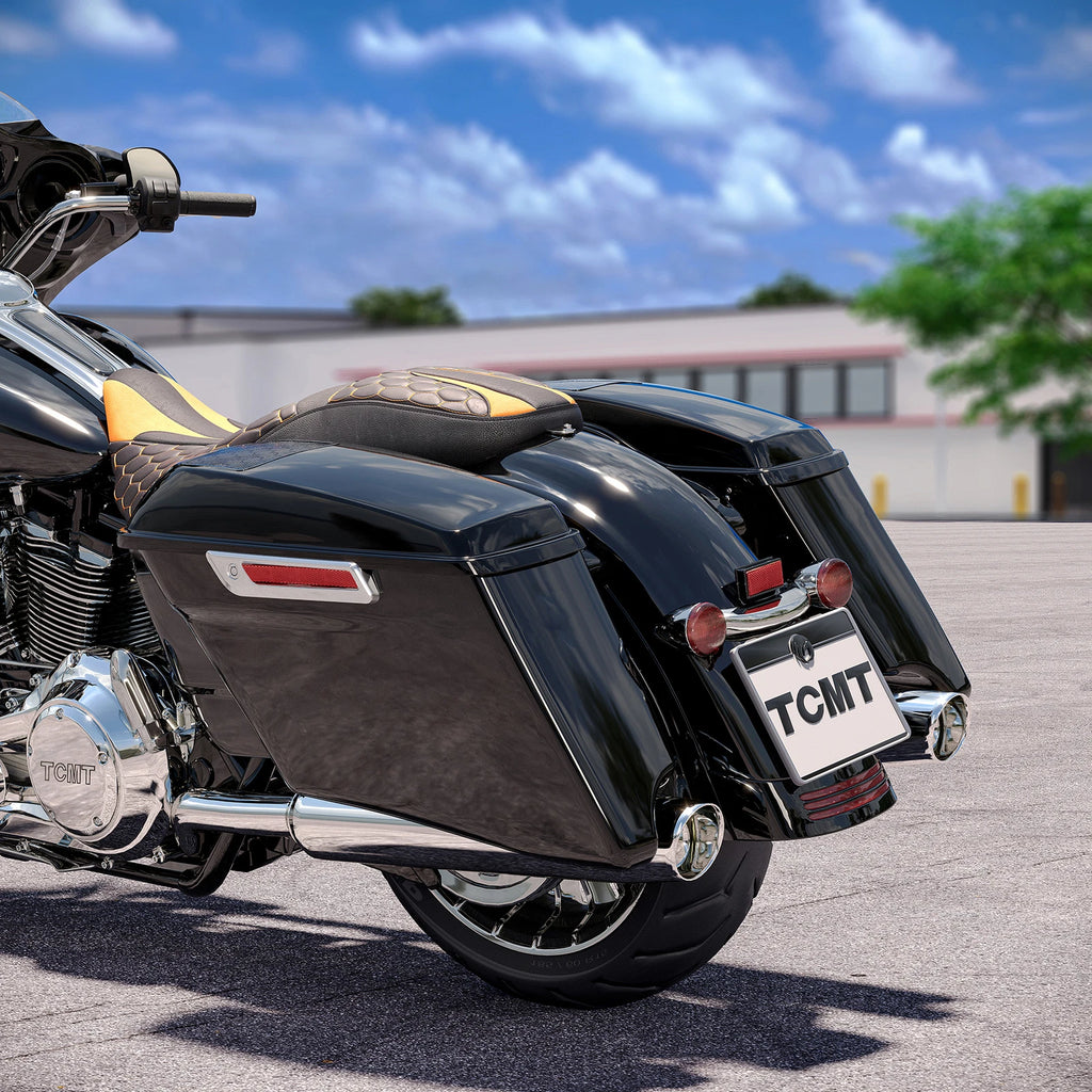 4" Extended Hard Saddlebag Speaker Lid for Harley Touring CVO (2014–2024)