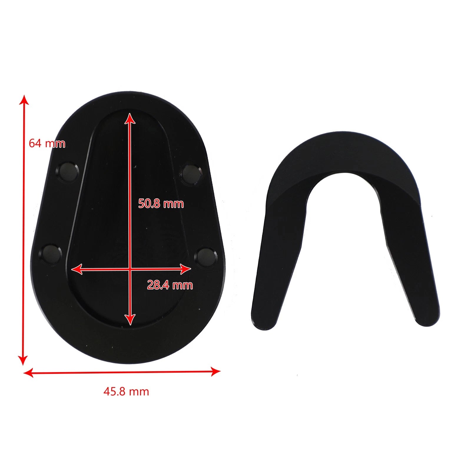 Kickstand Enlarger Plate Pad for Vespa Sprint 150, Primavera 150 (2013–2020)