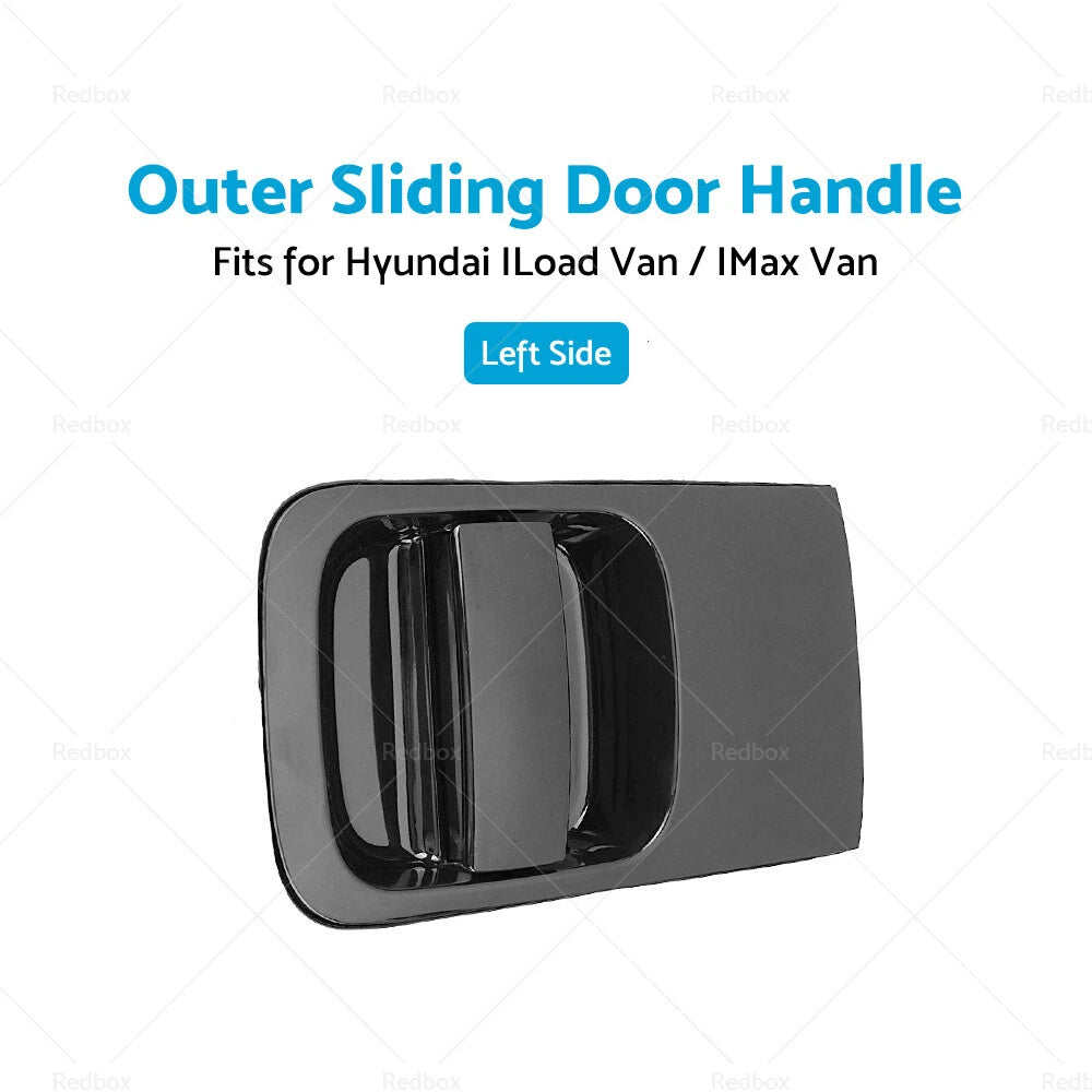 Sliding Door Handle LH Outer for Hyundai ILoad IMax (2008–2019) Black