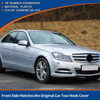 Front Car Bumper Tow Hook Cover for Mercedes-Benz (2012-2015) Diamond Silver
