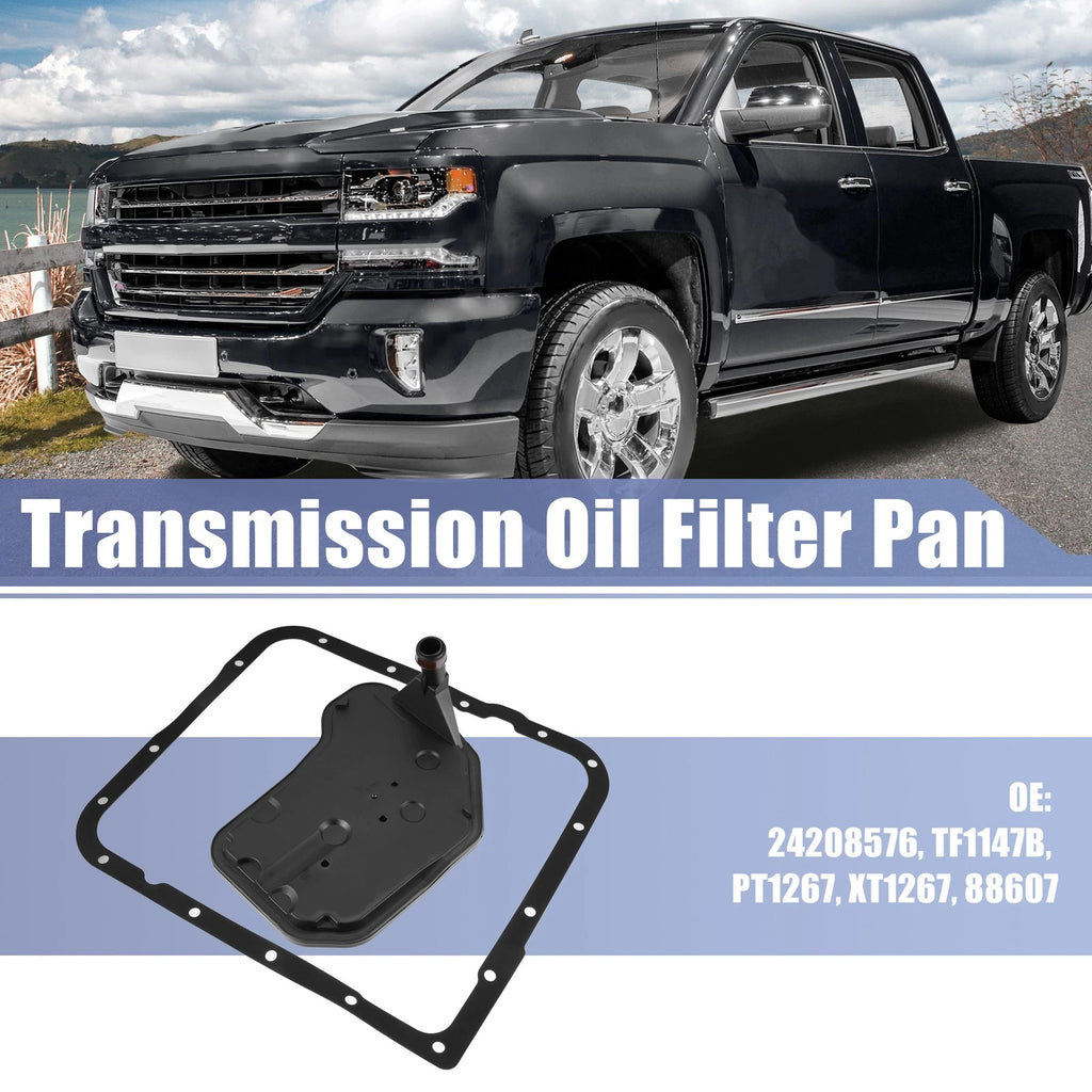 Set of 1 Transmission Filter Oil Pan Gasket Kit for Chevrolet Silverado (2007–2019)