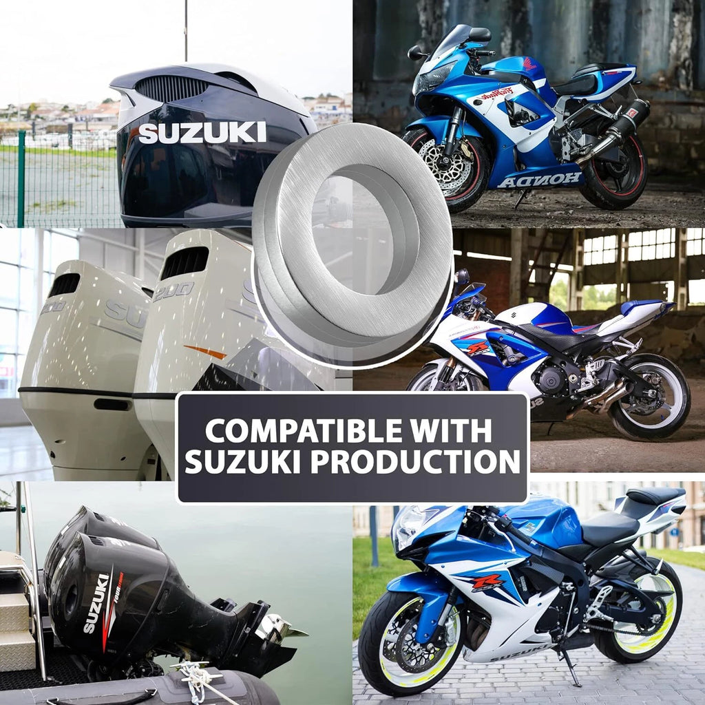 2pcs Oil Drain Plug Gasket for Suzuki Marine Outboard (DF25-DF350A) 09168-12012