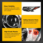 Pair Headlight Assembly for Toyota Highlander (2017–2019)