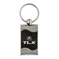 Black Rectangular Wave Keychain - Officially Licensed for Acura TLX