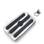 Chrome Gear Skull Brake Pedal Pad for Harley Road King (2014–2023)