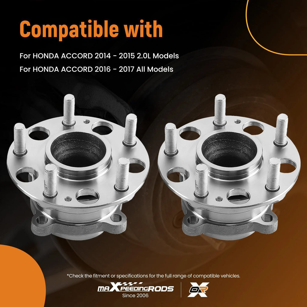 Rear Wheel Bearing & Hub Assembly for Honda Accord (2014–2017)