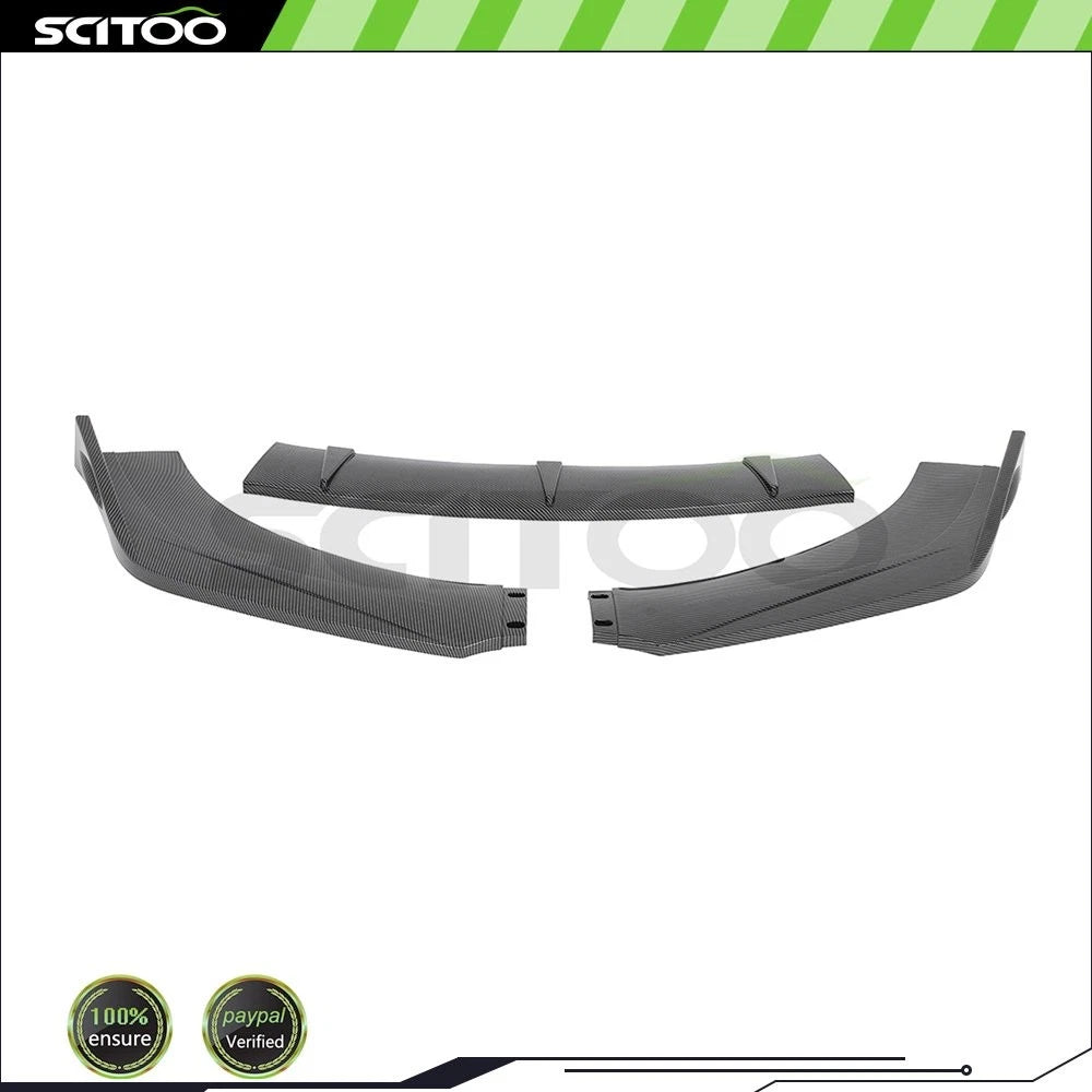 Carbon Fiber Print Front Bumper Lip for Subaru WRX STI (2015–2020)