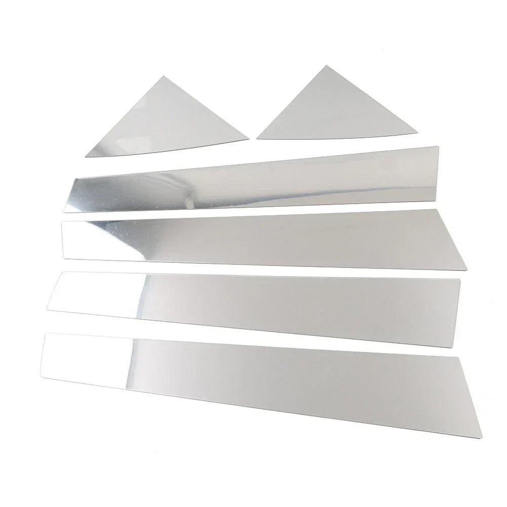 6 x Silver Pillar Post Window Cover Trim for Kia Forte K3 (2009-2012)