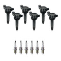 Set of 6 Ignition Coils & NGK Platinum Spark Plugs for Camry ES330 Solara (2002–2006)