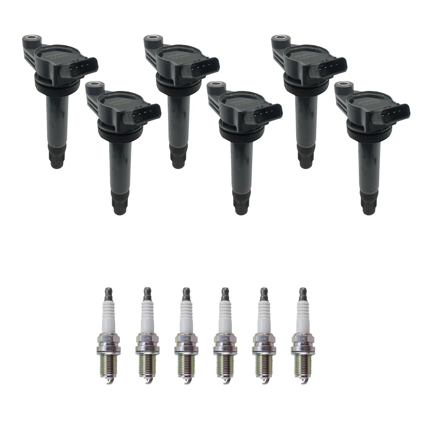 Set of 6 Ignition Coils & NGK Platinum Spark Plugs for Camry ES330 Solara (2002–2006)