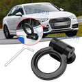 Sporty Racing Black ABS Tow Hook Decoration Ring for Audi A4 (2015–2015)