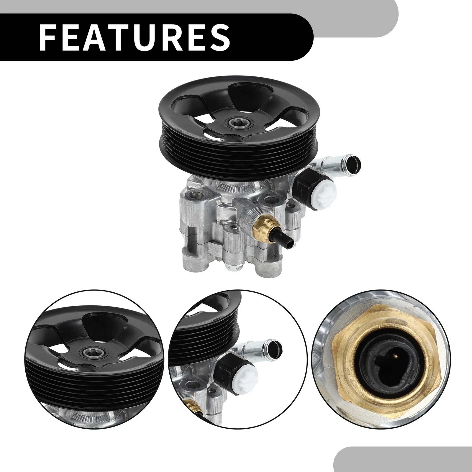 Power Steering Pump with Pulley 4431048070 for Toyota Tacoma 4.0L (2005–2015)
