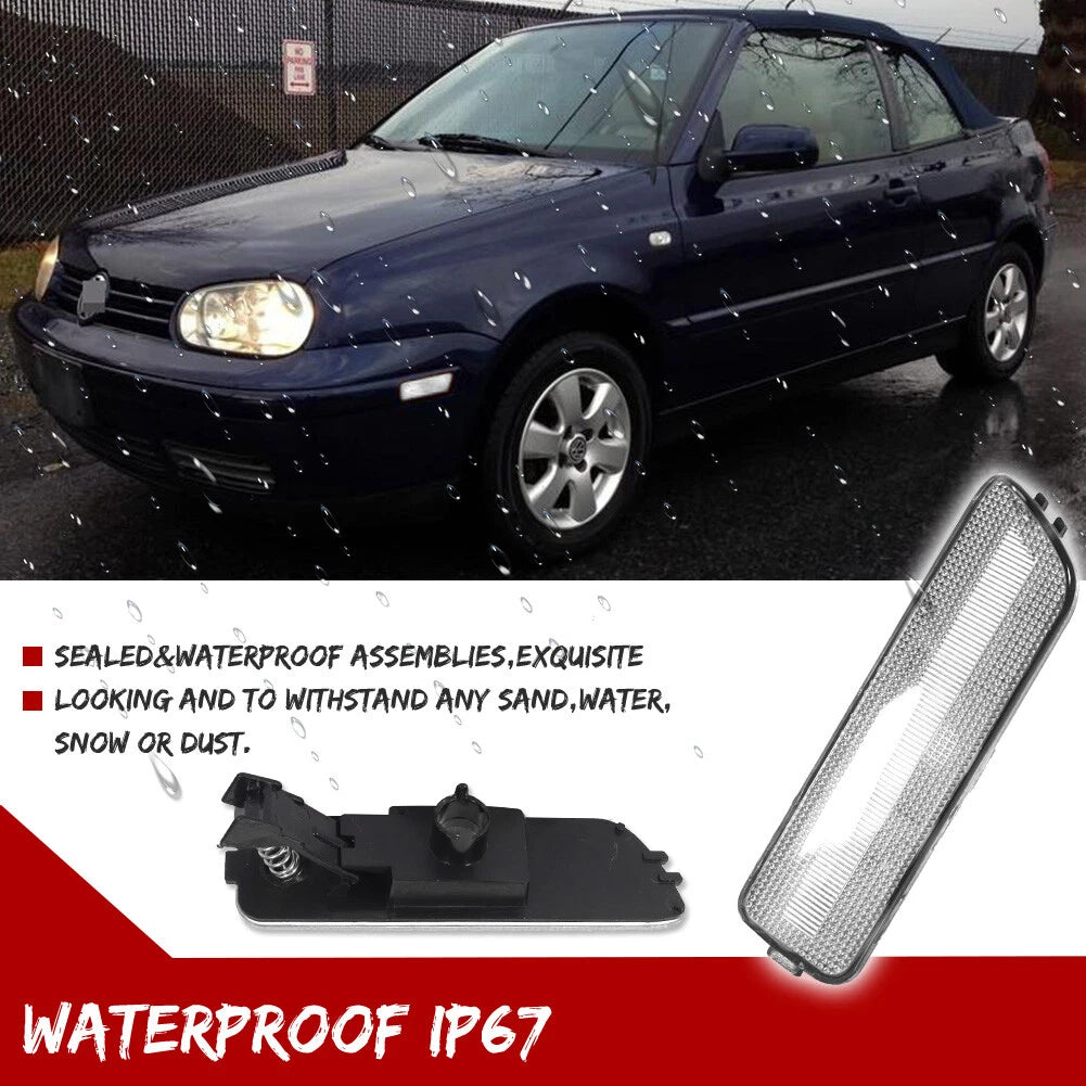 Clear Front Bumper Side Marker for VW Golf GTI R32 Jetta (1999–2005)